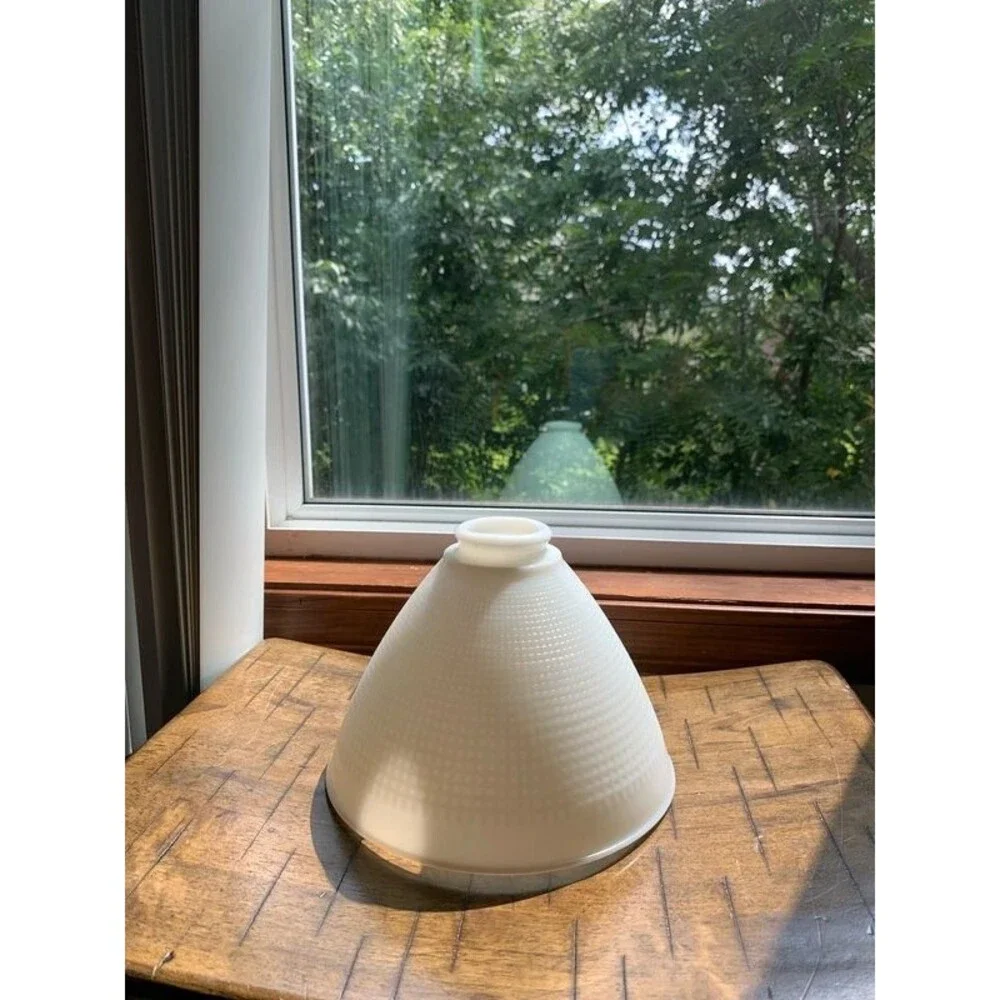 Corning Milk Glass Torchiere Lampshade No. 82012 Size 6.5”